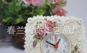 韩式树脂玫瑰闹钟与浙江春兰闹钟009 价格、厂家与图片解析