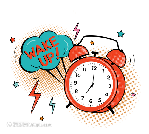唤醒晨光 波普漫画风格闹钟，让起床变成一场艺术派对
