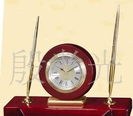 红木石英夜光闹钟 酒店客房的高端计时艺术品